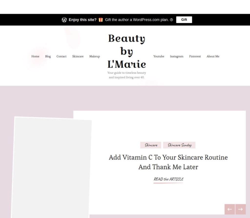 Beauty By L’Marie website